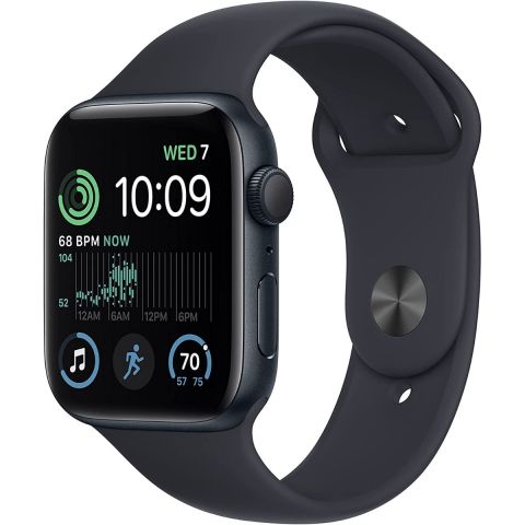 Apple Watch SE (2nd Gen) 44mm GPS Midnight Case with Midnight Sport Band MNTF3