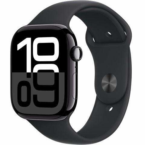 Apple Watch Series 10 GPS 46mm-Jet Black Aluminium Case with Black Sport Band