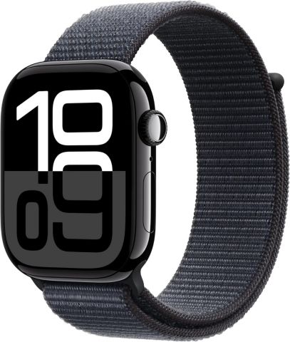 Apple Watch Series 10 GPS 46mm-Jet Black Aluminium Case with Ink Sport Loop